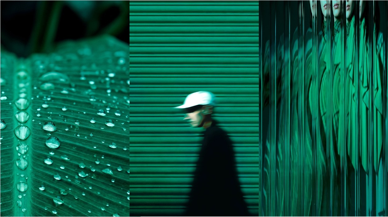 Drie Pantone-afbeeldingen