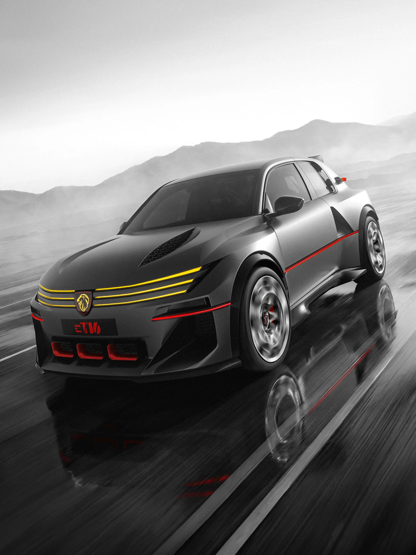 PEUGEOT E-T16 Concept met een atletisch en elegant exterieurdesign