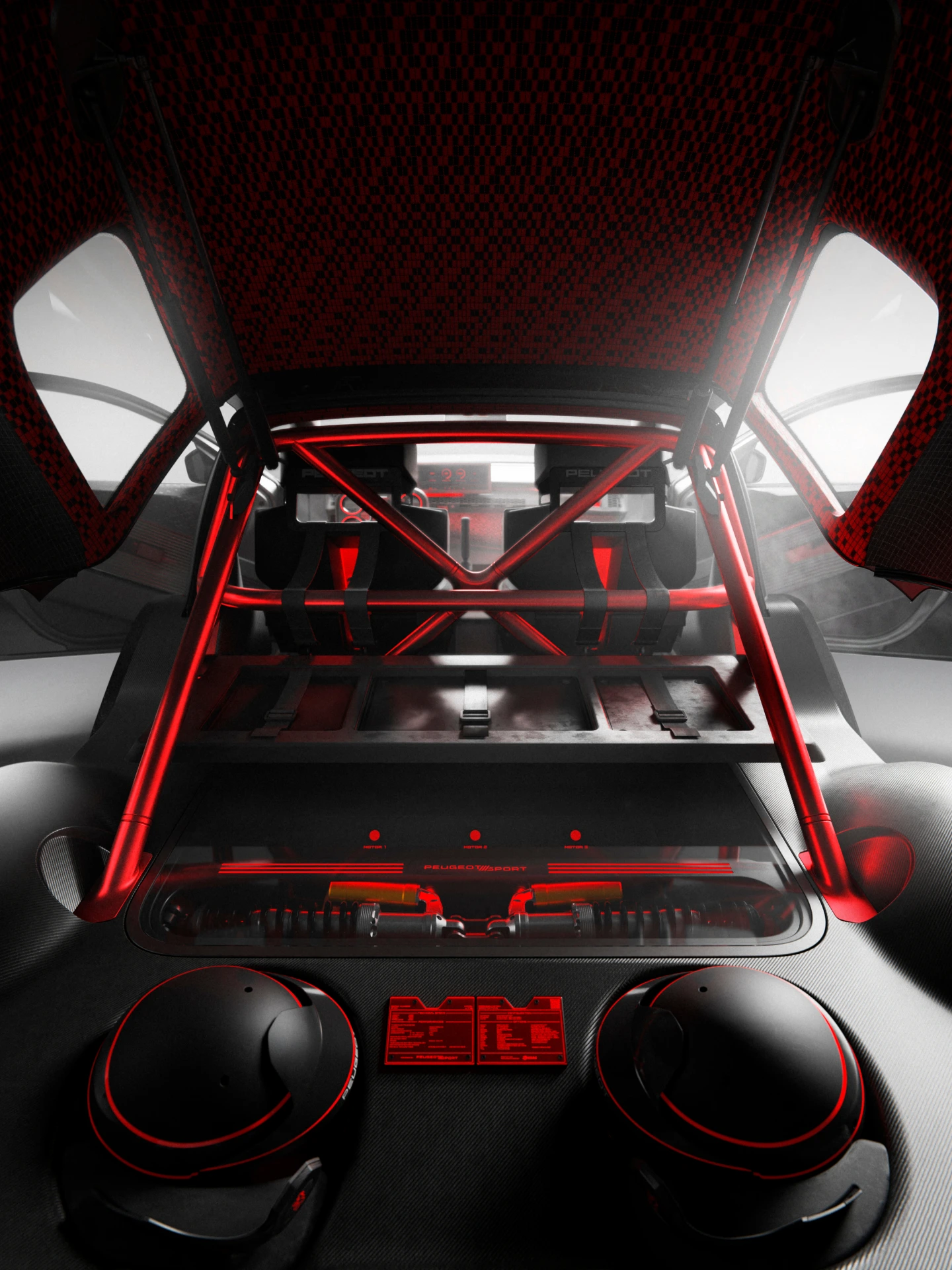 PEUGEOT E-T16 Concept met geopende achterzijde
