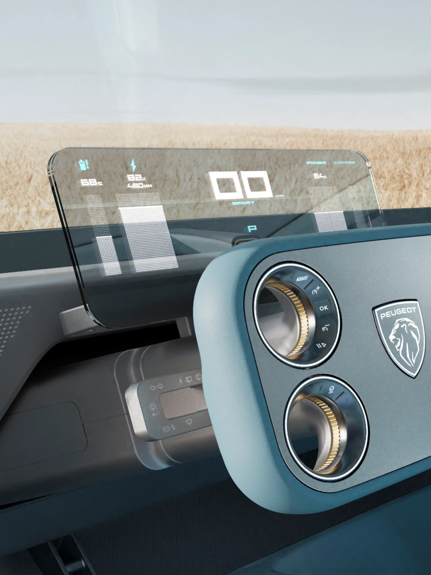 PEUGEOT RCZ Vision met transparant instrumentenpaneel