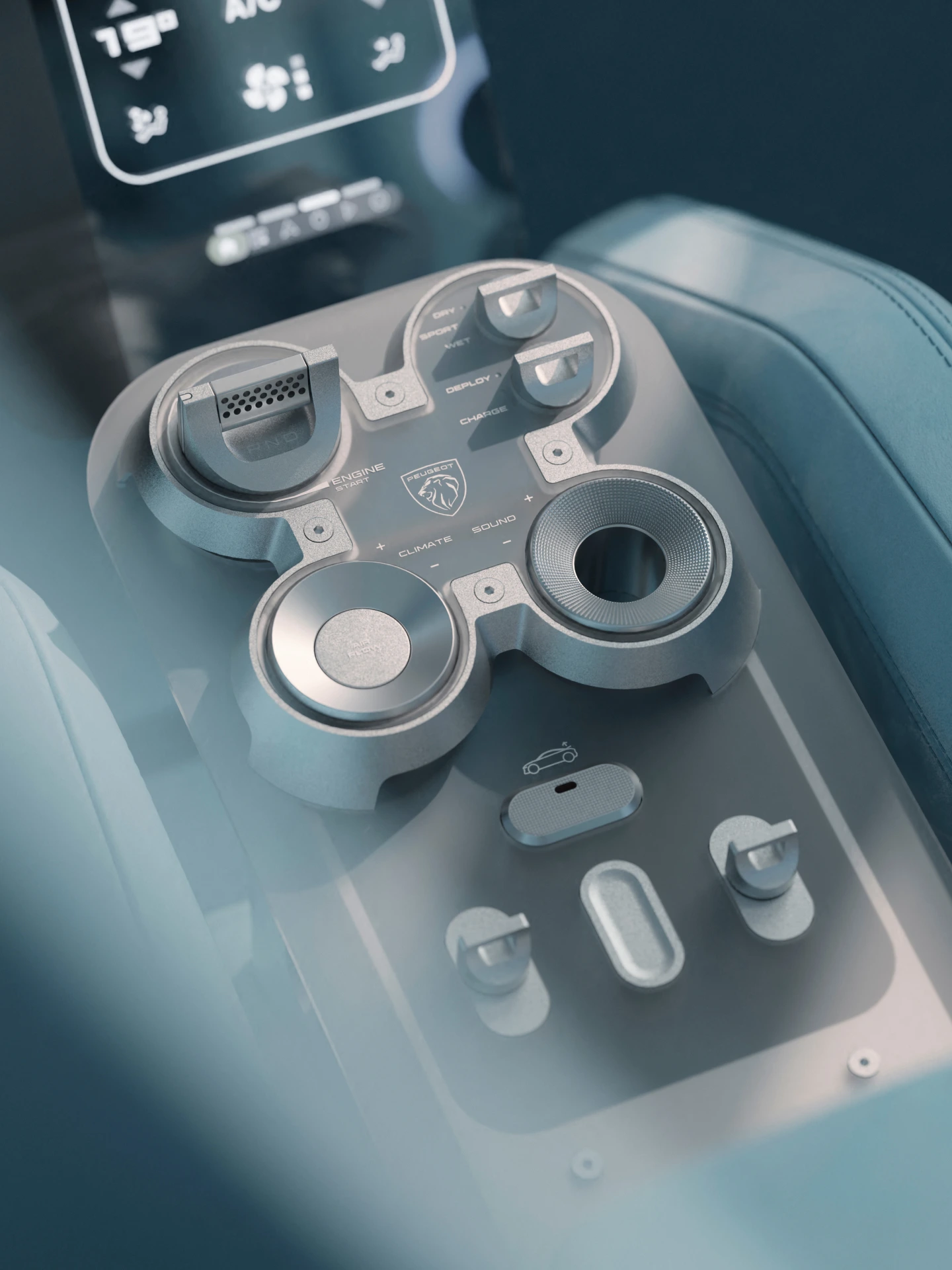 PEUGEOT RCZ Vision met zwevende matglazen middenconsole