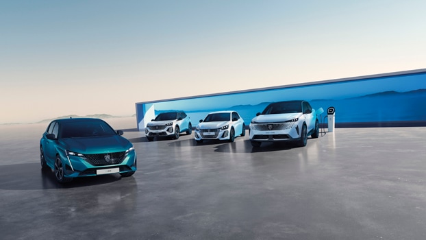 Het volledig elektrische Peugeot gamma