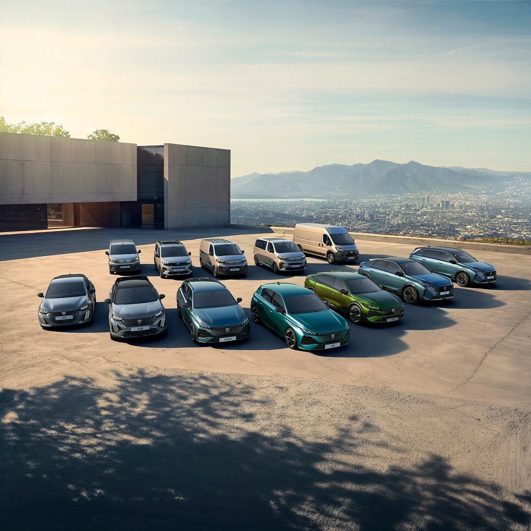 Alle PEUGEOT auto's bij elkaar