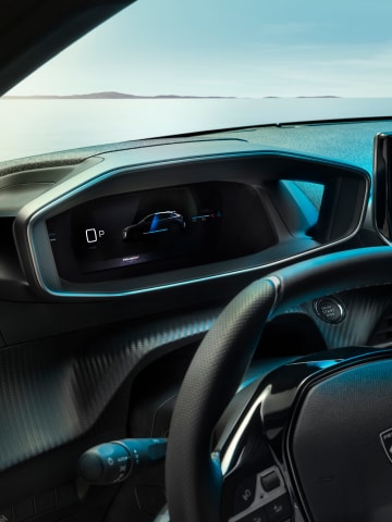 PEUGEOT E-208 digitaal display
