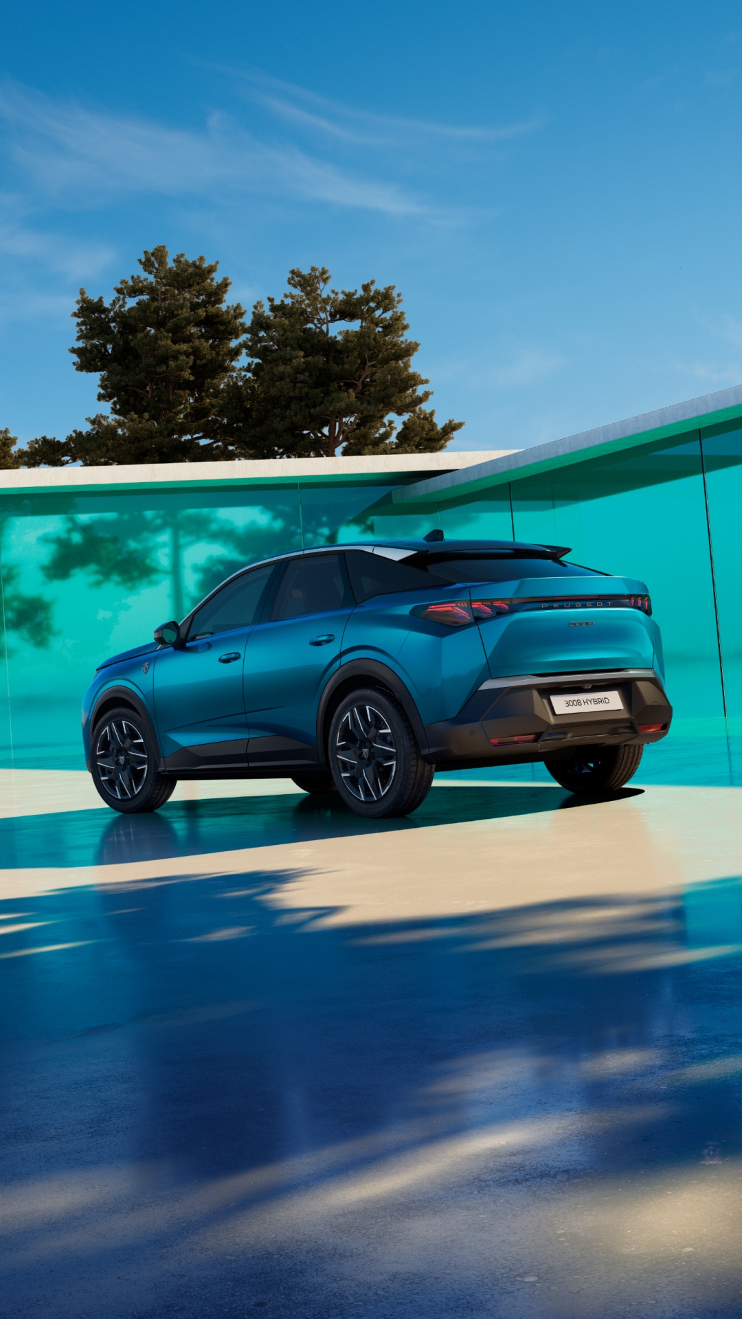 PEUGEOT 3008 Hybrid achteraanzicht