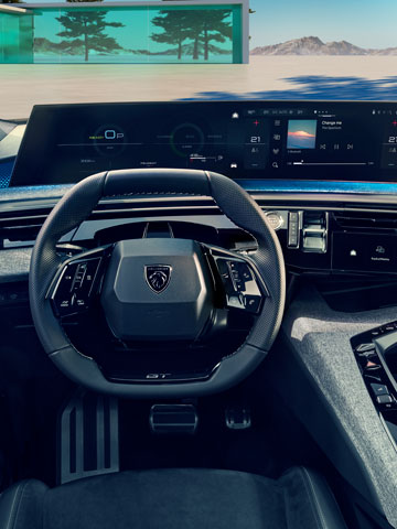 De PEUGEOT Panoramic i-Cockpit® van de 3008 Hybrid