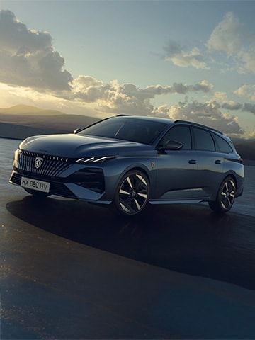 Nieuwe PEUGEOT E-308 SW vooraanzicht