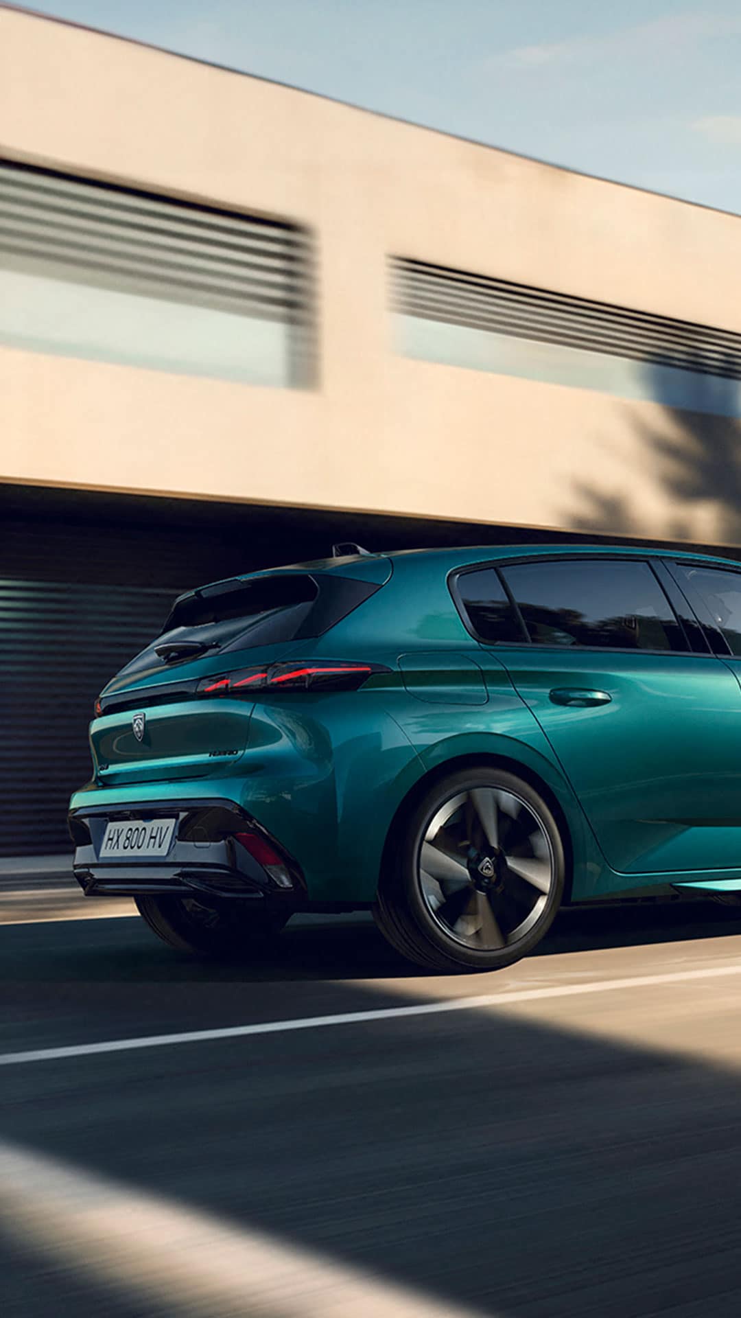 Nieuwe PEUGEOT 308 achteraanzicht