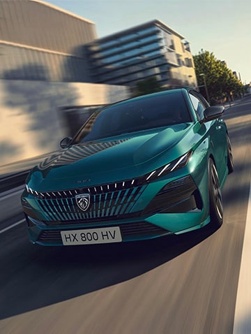 Nieuwe PEUGEOT E-308 vooraanzicht