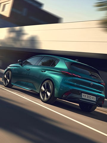 Achterzijde nieuwe PEUGEOT E-308