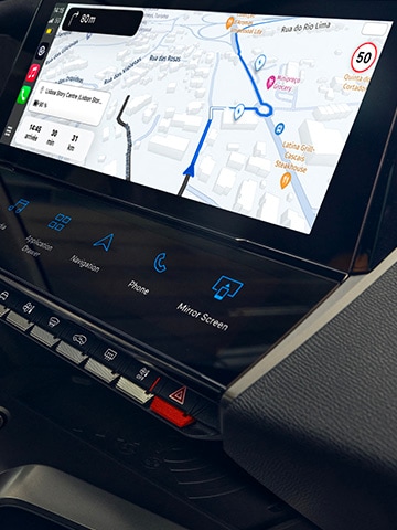 Nieuwe PEUGEOT E-308 Touchscreen