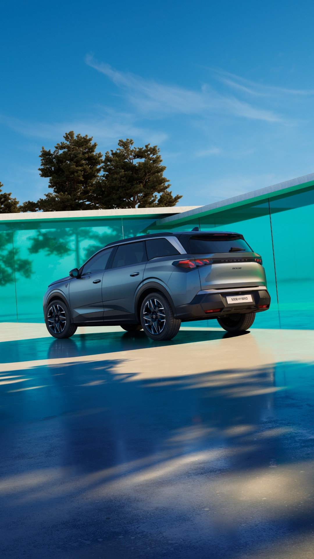 PEUGEOT 5008 Hybrid achteraanzicht