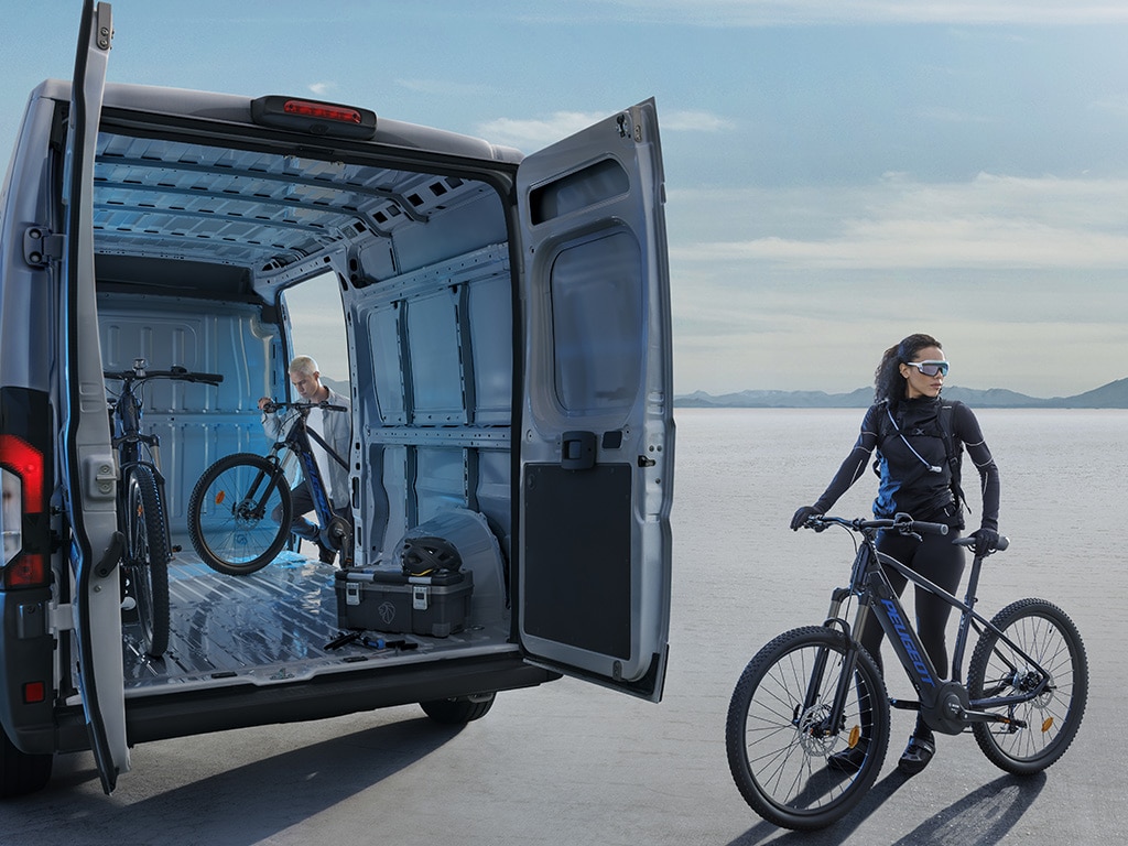 modulair interieurontwerp van de PEUGEOT E-BOXER