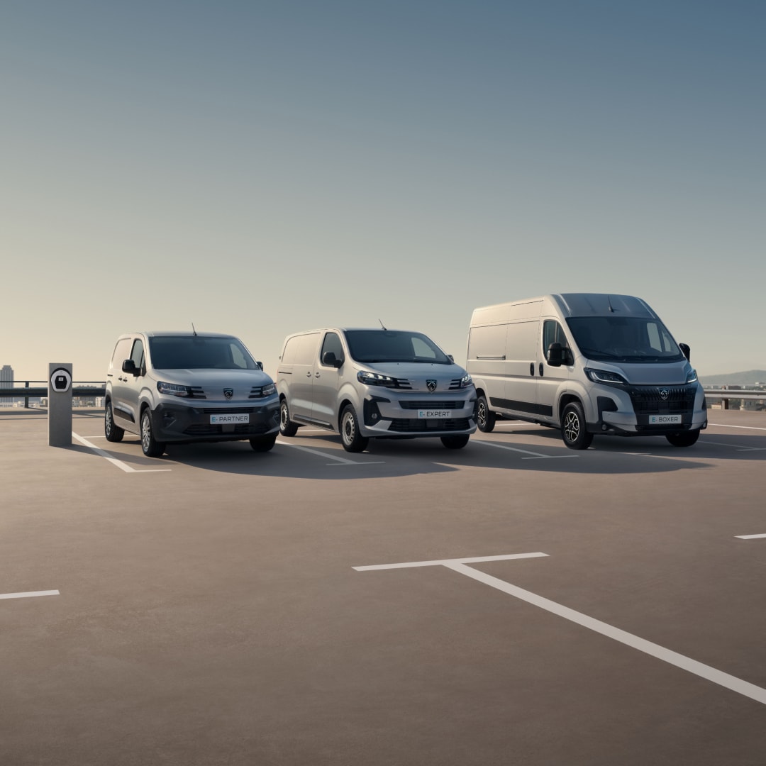 De elektrische bedrijfswagens van PEUGEOT