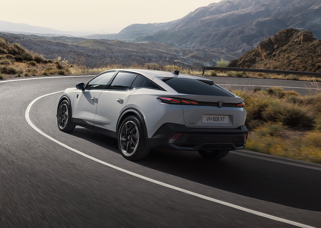 Nieuwe PEUGEOT E-408 volledig elektrisch