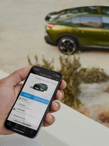 Nieuwe PEUGEOT E-408 Connected Services