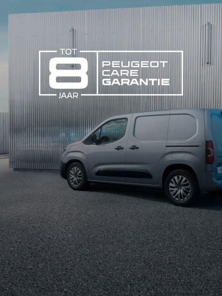 PEUGEOT E-Partner en PEUGEOT CARE logo